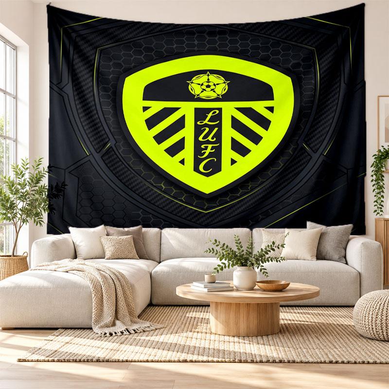 Настенный гобелен Leeds United, Настенное панно из мягкой ткани, Декоративный фон для спальни, Домашнее настенное искусство