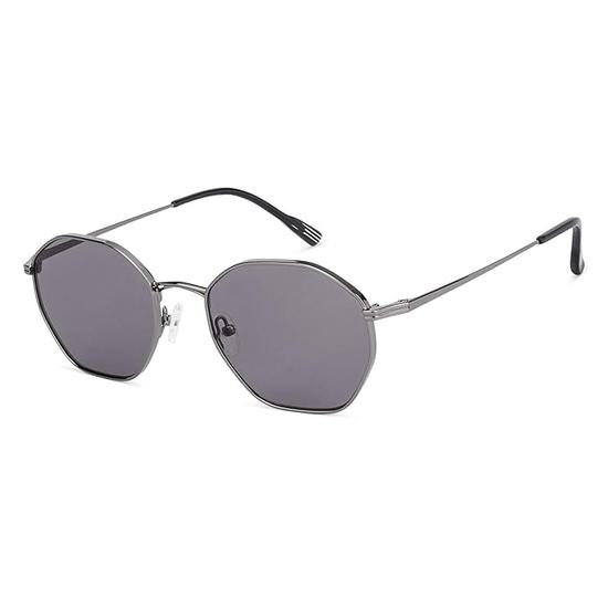 John Jacobs | UV Protection Sunglasses For Men & Women | Full Rim Hexagonal Medium (Size-53) JJ S12472-C1