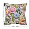 Flower Pattern Pillow Covers 3D Embroidered Throw Pillow Covers New Cushion Covers  Home Decor