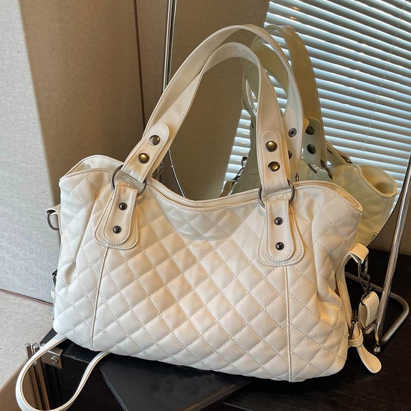 Fashion Vintage Faux Leather Quilted Hobo Bag Women's Top Handle Shoulder Crossbody Bag Large Capacity Work Shopping Ladies' Holiday Gifts