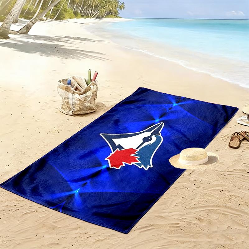 Пляжное полотенце с принтом Toronto Blue Jays, большое, мягкое, быстросохнущее, для пляжа, кемпинга, плавания