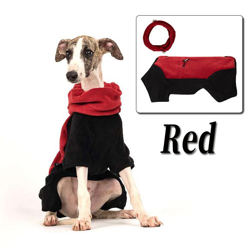 Зимняя флисовая жилетка для борзой (Whippet) и итальянской борзой, ветрозащитная куртка для питомца с высоким воротником, мягкое и теплое пальто из полярного флиса