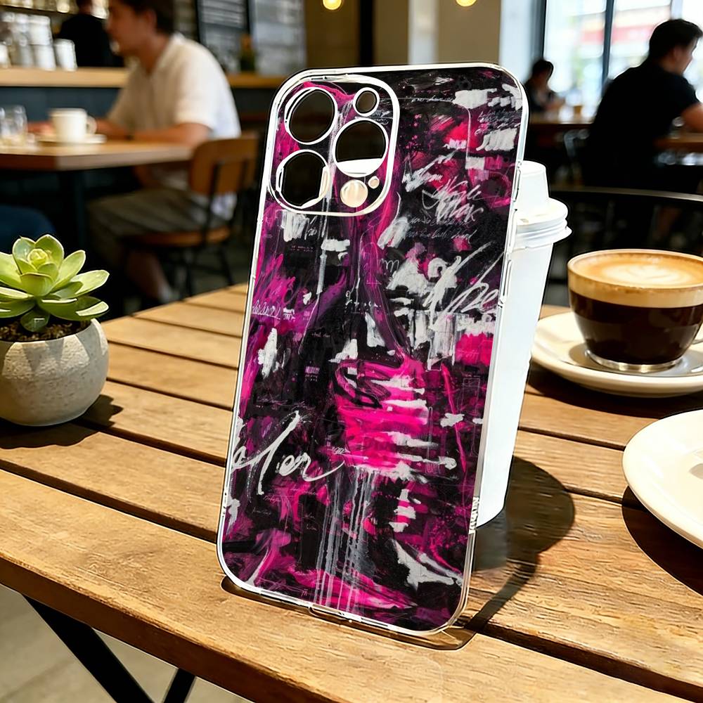 G-Граффити Арт Крутая Вещь Чехол Для Телефона Для iPhone 17 16 15 14 13 12 11 Mini Pro Max Plus Прозрачный Чехол