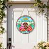 Coastal Home Decor Hello Summer Door Sign, Spring Beach Flowers Welcome Wooden Seaside Decorations Front Hanging Plaque for Wall, Outdoor Porch Garden