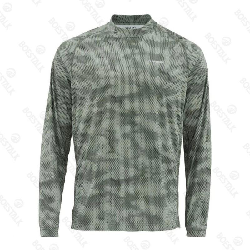 Mens Quick-Dry UV Protection Fishing T-Shirt Long Sleeve Crew Neck Outdoor Angling Summer Wear
