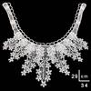 Polyester Silk Embroidered Water-Soluble Lace Collar with 3D Hollow Design