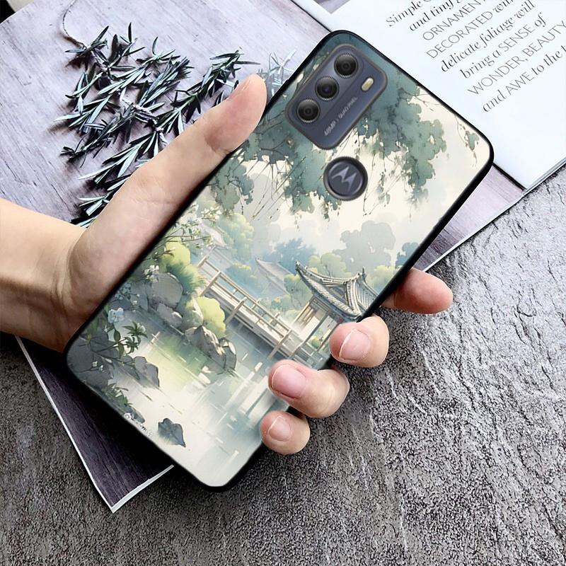 Удивительный пейзаж чехол для телефона Moto G84 G22 G32 G42 G52 G62 G53 G72 G60 G60S G24 G10 G20 G30 G13 G50 G 5G G Pure