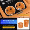 For 26 Tank 500 Hi4‑T PHEV Tank 500 Hi‑Charge Car Water Cup Holder Fixed Beverage Holder Flexible Silicone Anti Slip Protective