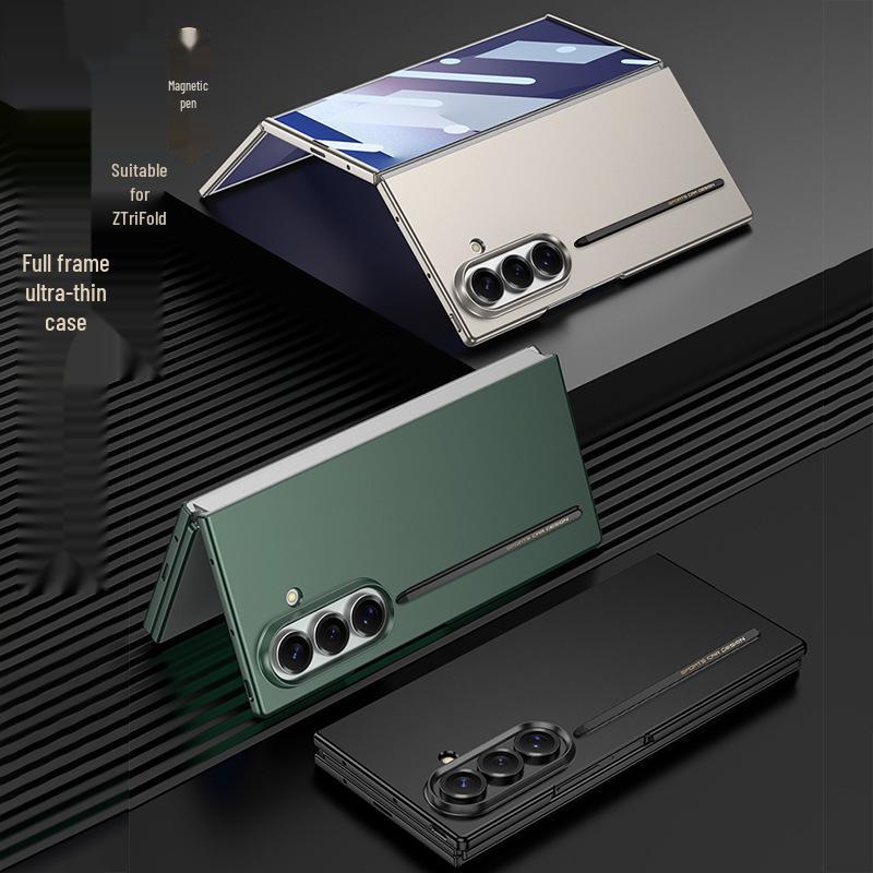 Ультратонкий чехол Samsung Galaxy Z Trifold с держателем для стилуса и защитной пленкой для экрана