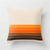 Vibrant Orange Rainbow Sunset Print Pillow Cover Abstract Geometric Lines Pillow Cover Sofa Car Office Cushion Cover Home Decor