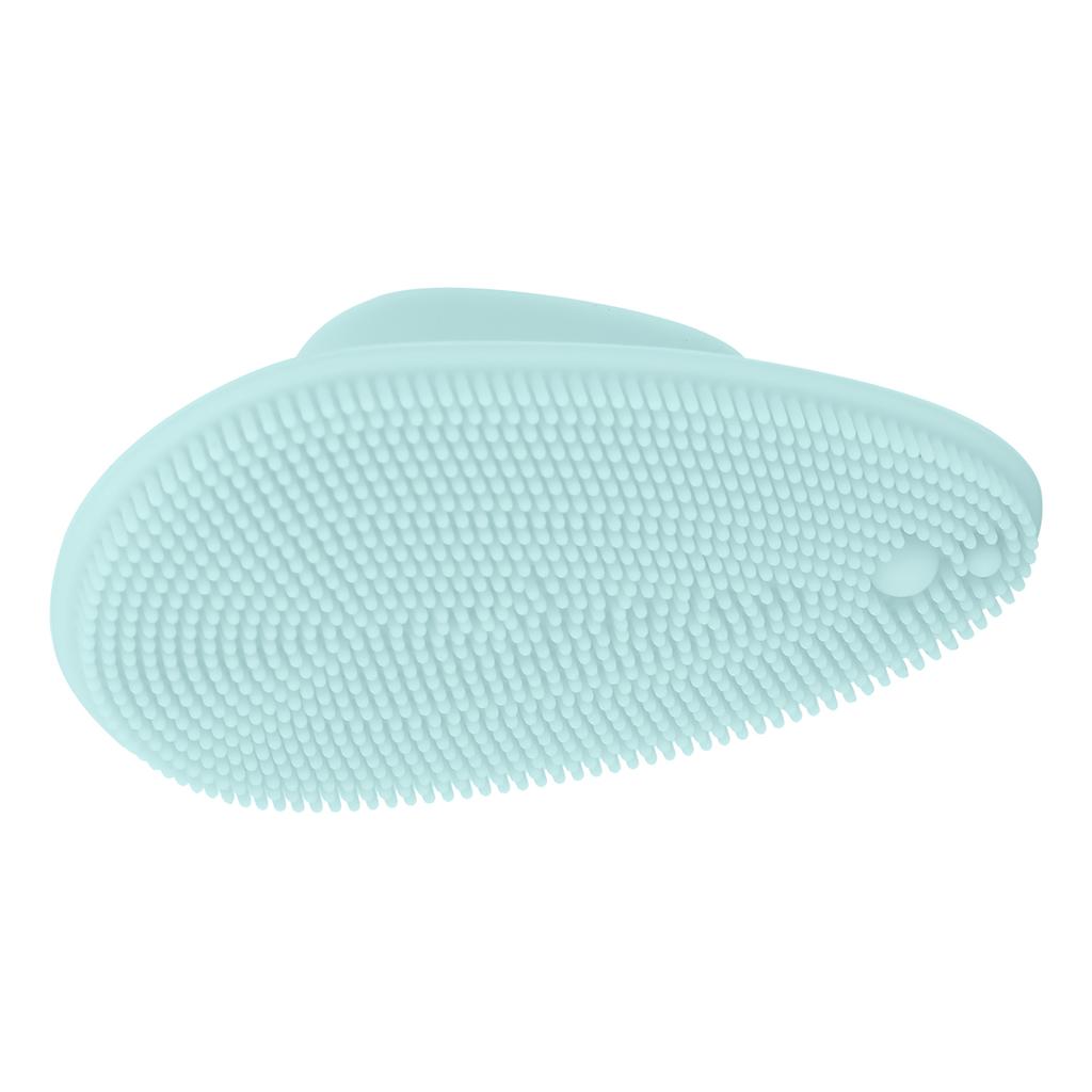 Silicone Facial Cleansing Brush Portable Clean Skin Multifunctional Face Cleaning ToolLight Blue