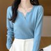 Bottom Shirt Women's Autumn and Winter Inner Knit Skin-friendly Soft Sweater Long Sleeve Top