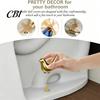 Decorative Ceramic Toilet Accessory 2PCS Bird Screw Covers, Bolt Caps, Modern Anti Slip Cover Style Universal Fit Caps for Home Bathroom Renovation
