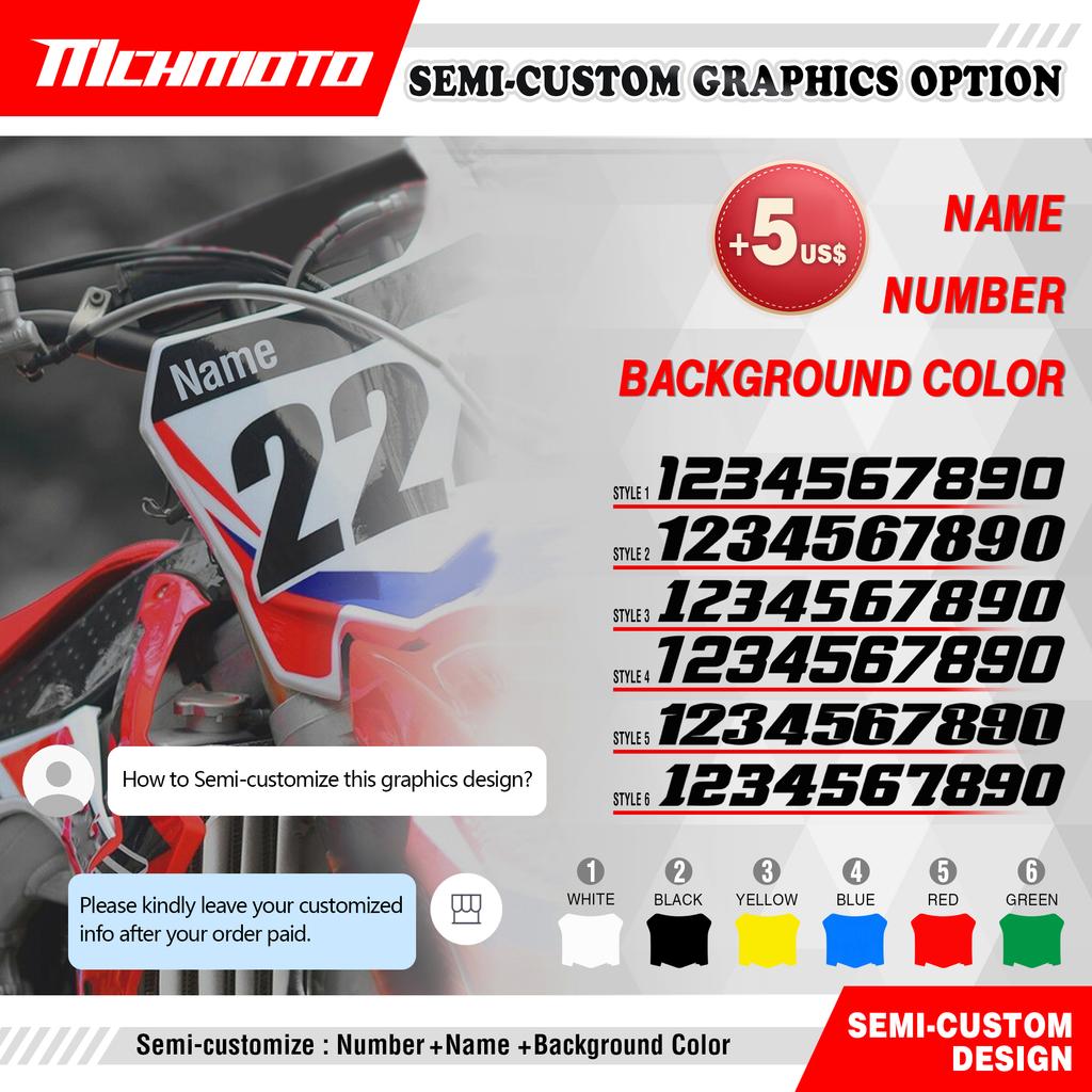 MCHMFG Graphics Decals Stickers Background For HONDA CRF250 CRF 250 2014 2015 2016 2017 CRF450 CRF 450 2013 2014 2015 2016