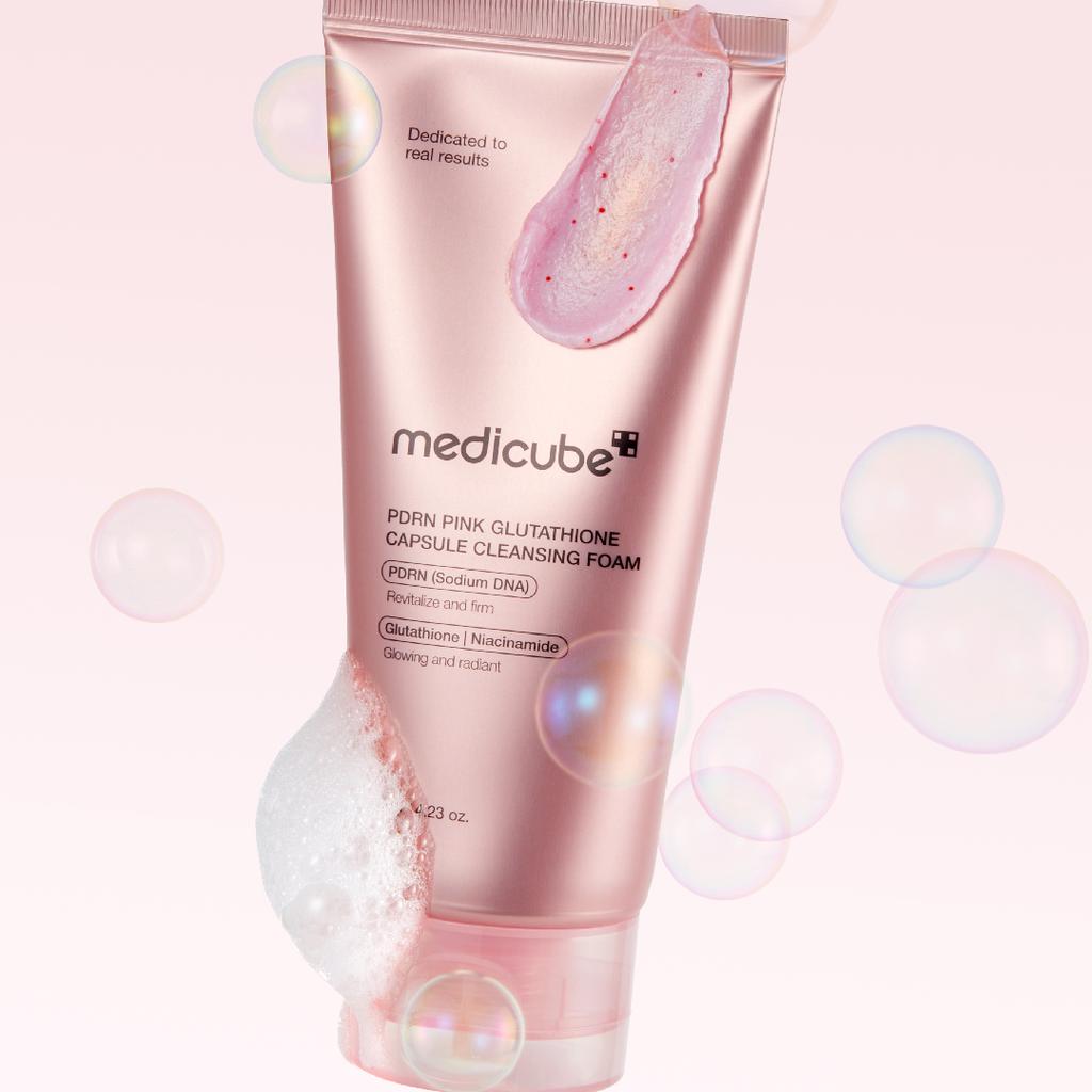 Medicube PDRR Розовые Капсулы Мягкая Пенка для Умывания Дуэтный Набор (2x120мл)
