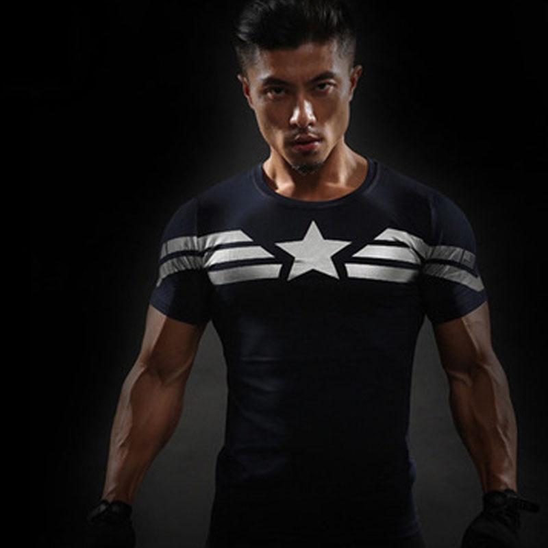 Mens Sportswear Tshirt Short Sleeve Fitness Clothing Graphic Tops Tee Clothing