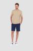 Guess Beżowy Męski T-Shirt Marshall L