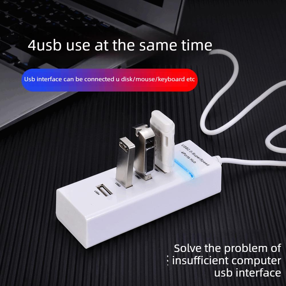 Высокоскоростной 4-портовый USB 3.0 концентратор, USB-удлинитель, USB-разветвитель для компьютера, Высокоскоростная передача данных