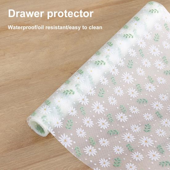 1 рулонный коврик для ящика, нескользящая водонепроницаемая подкладка для кухонного шкафа, легко чистящаяся защитная накладка для полки для дома