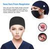 Scrub Cap With Buttons Bouffant Hat With Sweatband for Womens and Mens