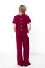 Teen Girls’ Muslin Set – Lightweight Blouse with Patch Detail & Loose Pants Summer 6433-118 HC