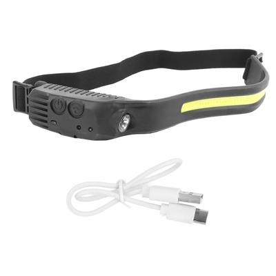 Индукционный налобный фонарь ABS Питание от батареи USB Перезаряжаемый Налобный Ультраяркий Фонарик для