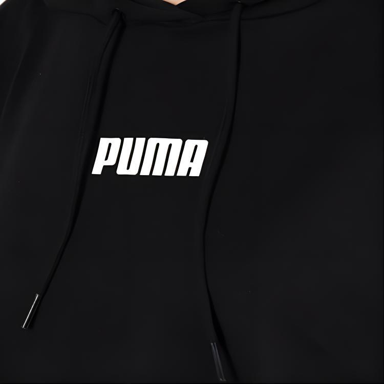(WMNS) Короткая толстовка PUMA с логотипом 'Черная' Женская 579612-01