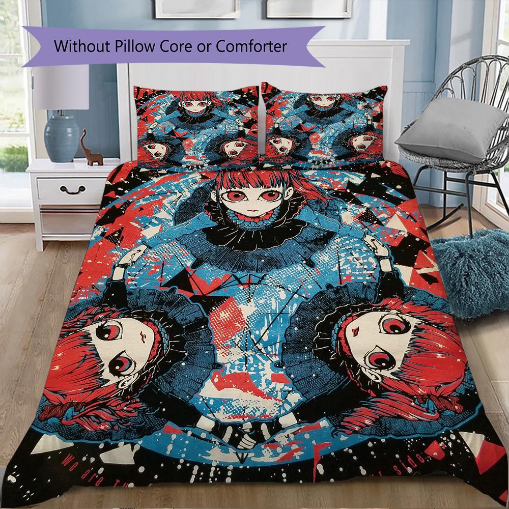 BABYMETAL Pattern Bedding,Quilt Set Quilt Cover Pillowcase Home Birthday Gift (1*duvet cover+2*pillowcase,without core)XSJT0917232