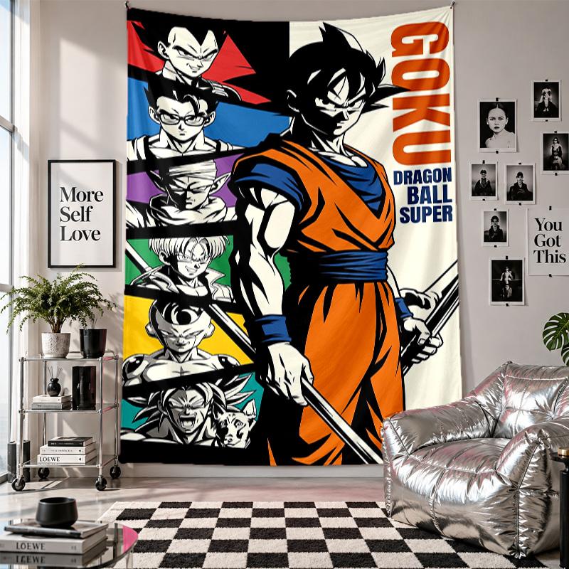 Wall TapestryDragon Ball Art Hanging Cloth Decorative Background Cover for Room Decoration