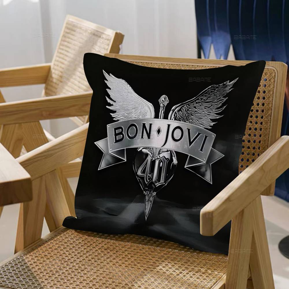 Классический винтажный B-BON J-JOVI BAND Кленовый Дизайн Наволочка Счастливый Осенний Урожай Декор Праздничный Декор Наволочка