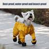 Waterproof Dog Boots with Suspender 4-Legged Dog Rain Shoes Anti-Slip Pet Paw Protector for Small
