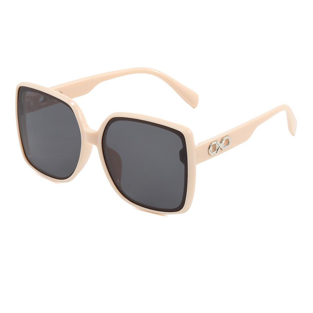 New fashion retro square large frame sunglasses ins Internet celebrity casual personality simple UV protection sunglasses