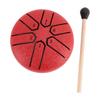 3in Steel Tongue Drum 6 Tones Mini Worry Free Drum for Mediation Mind Body Healing Yoga Percussion