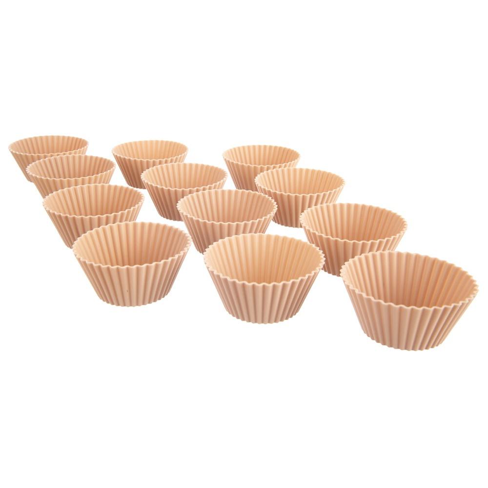 12X Foremki Silikonowe Do Pieczenia Muffinek Babeczek Na Muffinki Babeczki