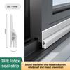 Уплотнительная лента для раздвижных окон из ТПЭ, самоклеящаяся, тройная звукоизоляция, ветрозащита, защита от холода, поддверная гибкая уплотнительная лента