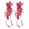 1 Pair Foot Cover with Toe Ring Hollow Out Lace Flower Applique Temptation Solid Color Close-fitting Honeymoon Wedding Night Foot Cover Foot