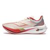 Li Ning Feidian 3 Challenger Ткань Амортизация Устойчивость к истиранию Дышащие Низкие Беговые кроссовки Женские Красный Белый ARMT038-25