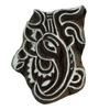 Wooden Block Indian Decorative Hand Carved Wood Printing Brown Textile