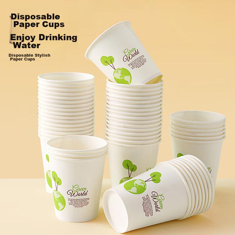 AOmeiyou Disposable Paper Cups, Office Coffee Cups, Thick Paper Cups for Business And Home Use, Family Pack, Whole Box, 230ml*1000 Pieces