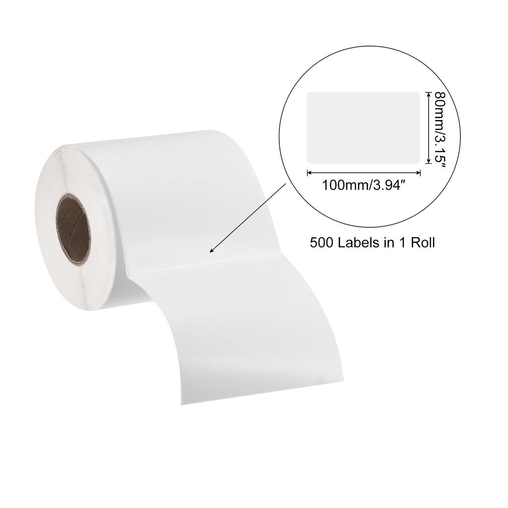 1 Roll Direct Thermal Label Shipping Stickers for Packaging Craft Projects White 250-10000 Labels Self Adhesive Thermal Labels