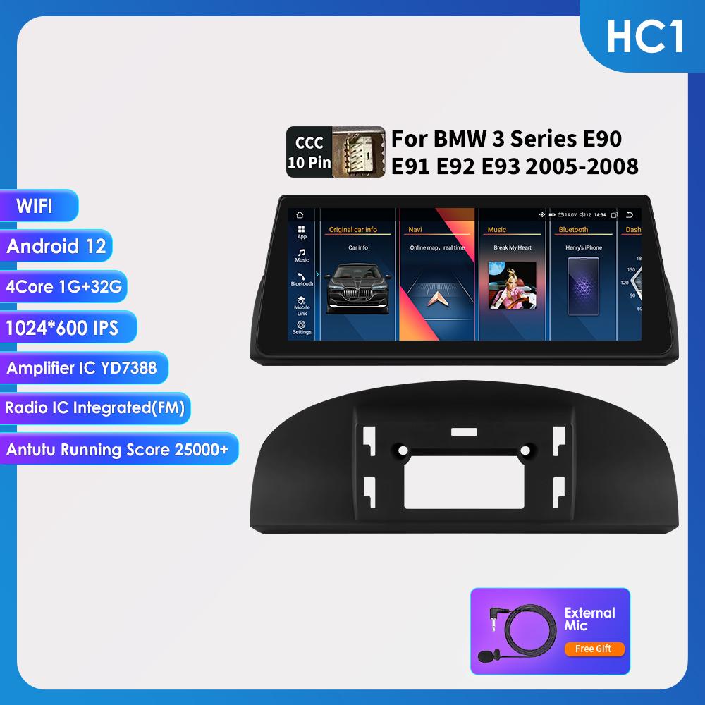 OSSURET Для BMW 3 серии E90 E91 E92 E93(2005-2008)CCC с интеллектуальными системами автомобиля, поддержка беспроводной Carplay Android Auto BT WIFI GPS 4G GPS Stereo