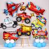 Birthday Balloon Project Truck Police Car Aluminum Foil Balloon Children's Birthday Party Room Decoration