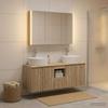 Bathroom Cabinet Set 4 pcs Sonoma Oak Wood Based Material
