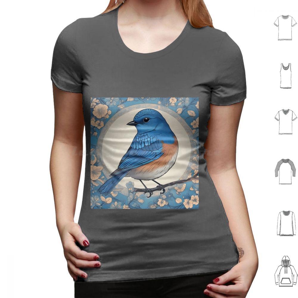 Bluebird Colour 03 T Shirt Big Size 100 Cotton Bluebird Bluebird Art Bluebird Watercolour Bluebird Design Bluebird Feathers