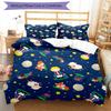 3pcs The Little Prince Bedding Set Duvet Cover Closure Includes 1 Duvet Cover & 2 Pillowcases, Soft and Comfortable for All Seasons.