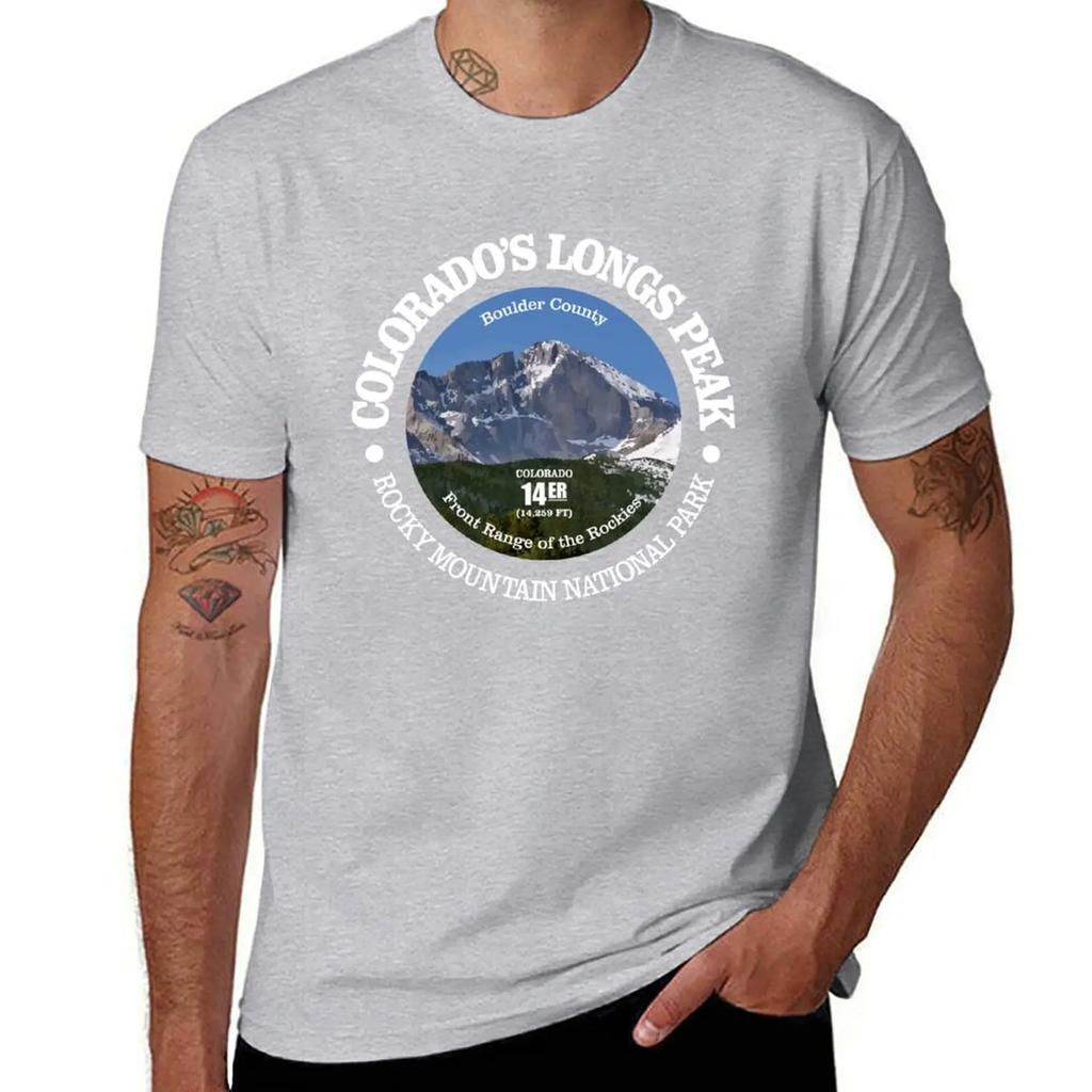 Longs Peak (P) T-Shirt vintage anime shirt new edition man t shirt mens graphic t-shirts funny