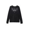 Alphabet Animal Pattern Print Crew Neck Long Sleeve T-Shirt Men Tops Black FJ2405-010