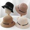 Womens Wide Brim Sun Hat Outdoor Travel UV Protection Foldable Knit Bucket In Black Beige Khaki