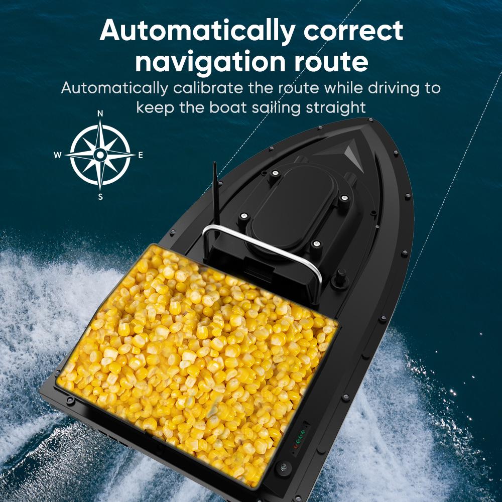 Радиоуправляемая лодка-приманка для серфинговой рыбалки Beidou + GPS, возврат одной клавиши, 400-500 м, высокая мощность, 18000 мАч, аккумулятор 1,5 кг