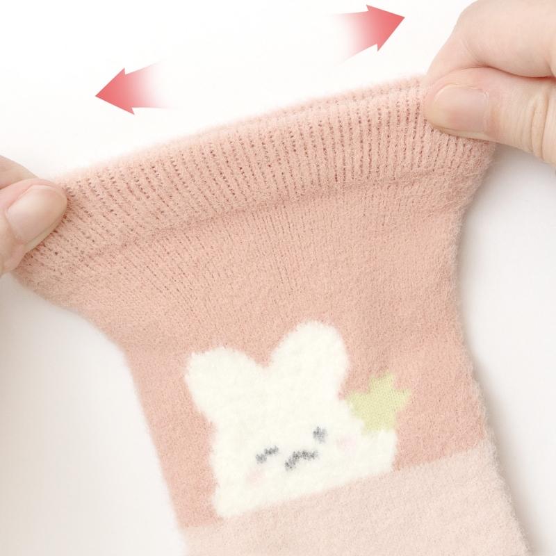 Cute Bear Baby Socks Winter Thicken Warm Baby Boys Girls Middle Tube Socks Toddler Kids Socks